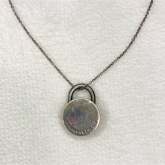Tiffany & Co. Padlock Pendant Necklace.Sterling Silver 925. SCRATCHES. - Picture 3 of 5